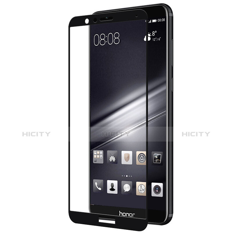 Huawei Honor 7X用強化ガラス フル液晶保護フィルム F02 ファーウェイ ブラック