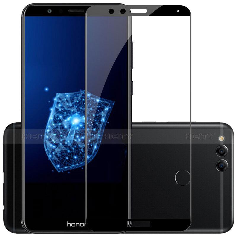 Huawei Honor 7X用強化ガラス フル液晶保護フィルム F03 ファーウェイ ブラック