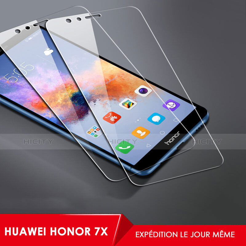Huawei Honor 7X用アンチグレア ブルーライト 強化ガラス 液晶保護フィルム B03 ファーウェイ クリア