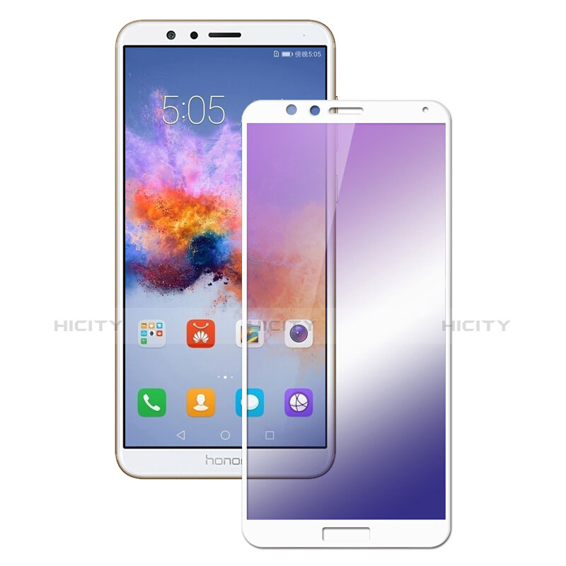 Huawei Honor 7X用強化ガラス フル液晶保護フィルム F05 ファーウェイ ホワイト