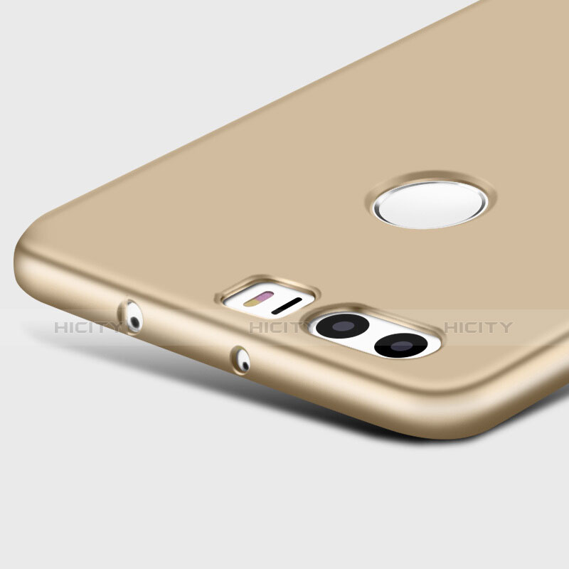 Huawei Honor 8用ハードケース プラスチック 質感もマット アンド指輪 ファーウェイ ゴールド