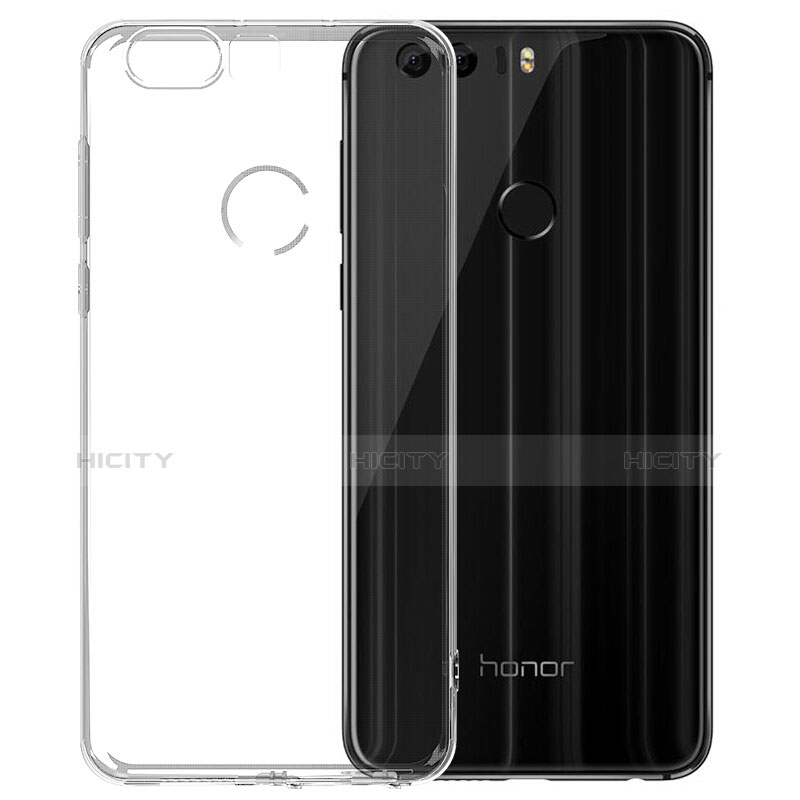 Huawei Honor 8用極薄ソフトケース シリコンケース 耐衝撃 全面保護 クリア透明 T02 ファーウェイ クリア
