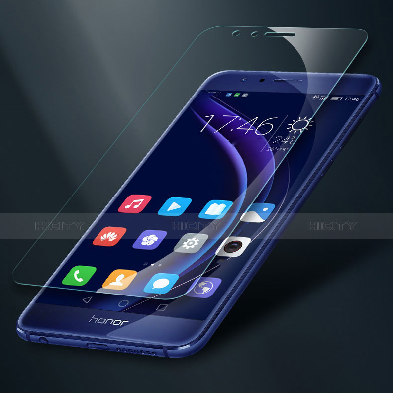 Huawei Honor 8用アンチグレア ブルーライト 強化ガラス 液晶保護フィルム B02 ファーウェイ クリア