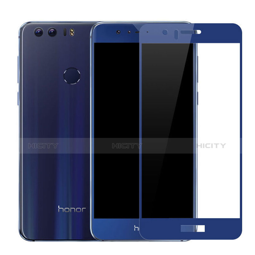 Huawei Honor 8用強化ガラス フル液晶保護フィルム ファーウェイ ネイビー