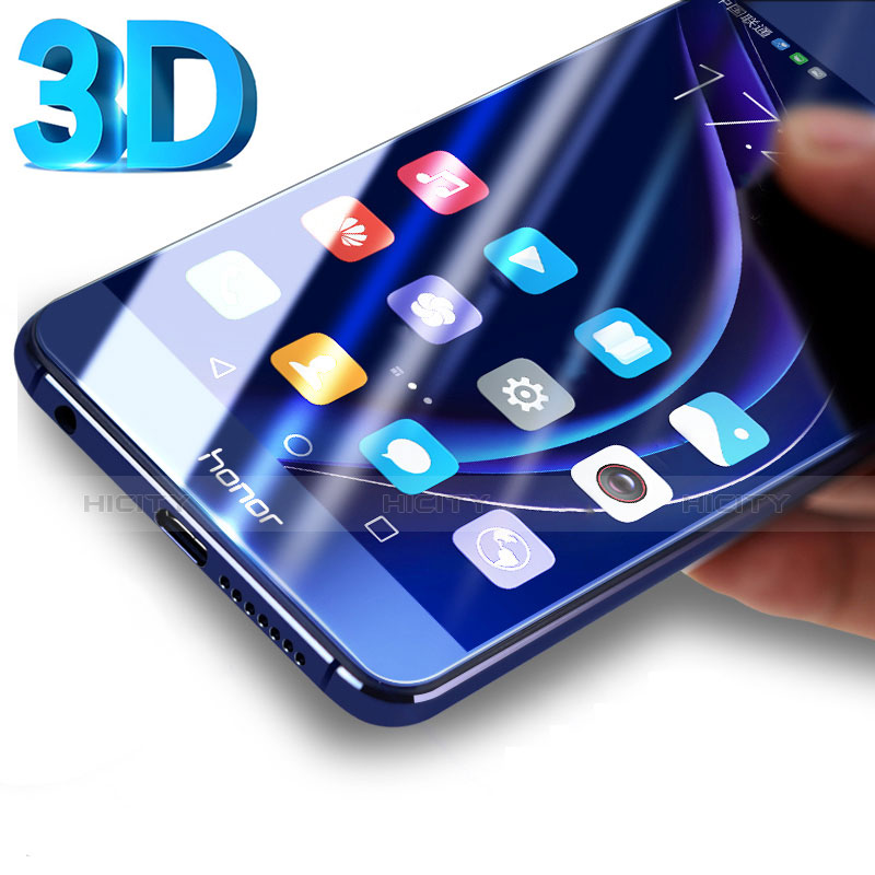 Huawei Honor 8用強化ガラス 3D 液晶保護フィルム ファーウェイ クリア