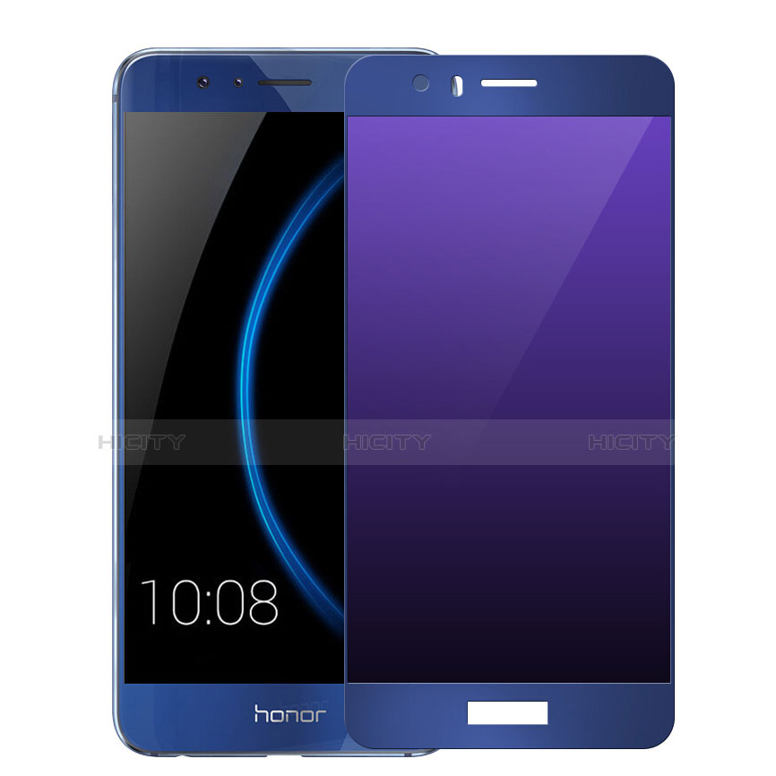 Huawei Honor 8用強化ガラス フル液晶保護フィルム F01 ファーウェイ ネイビー