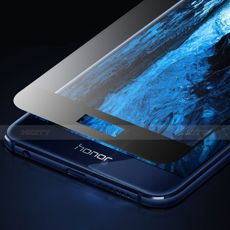 Huawei Honor 8用強化ガラス フル液晶保護フィルム F04 ファーウェイ ブラック