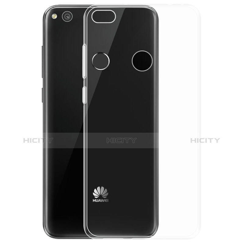 Huawei Honor 8 Lite用極薄ソフトケース シリコンケース 耐衝撃 全面保護 クリア透明 T02 ファーウェイ クリア