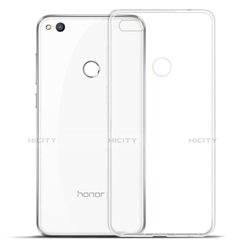 Huawei Honor 8 Lite用極薄ソフトケース シリコンケース 耐衝撃 全面保護 クリア透明 カバー ファーウェイ クリア