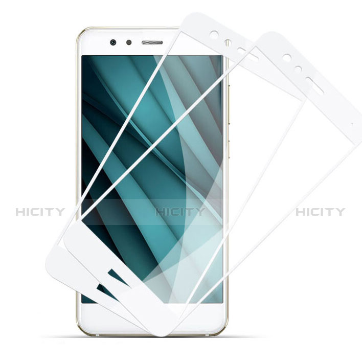 Huawei Honor 8 Lite用強化ガラス フル液晶保護フィルム F04 ファーウェイ ホワイト