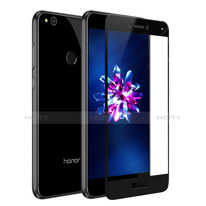 Huawei Honor 8 Lite用強化ガラス フル液晶保護フィルム F02 ファーウェイ ブラック