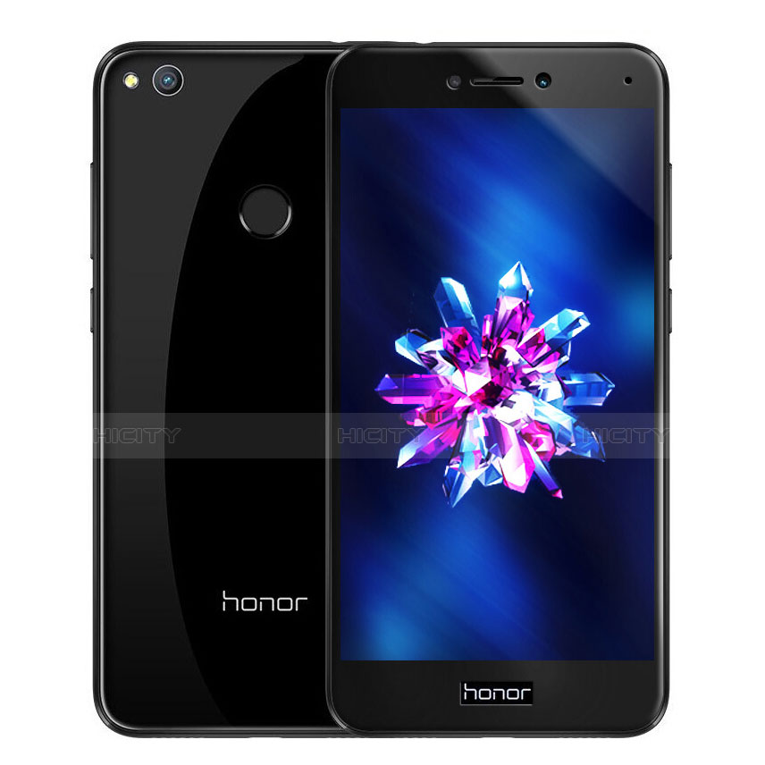 Huawei Honor 8 Lite用強化ガラス フル液晶保護フィルム F02 ファーウェイ ブラック