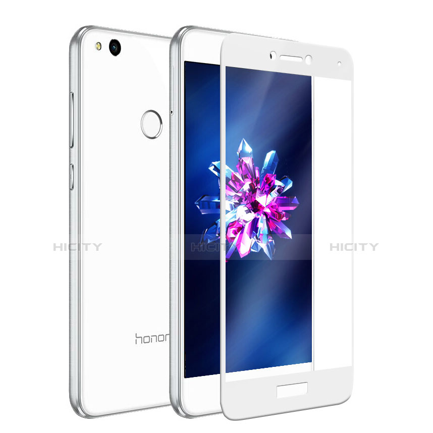 Huawei Honor 8 Lite用強化ガラス フル液晶保護フィルム F02 ファーウェイ ホワイト