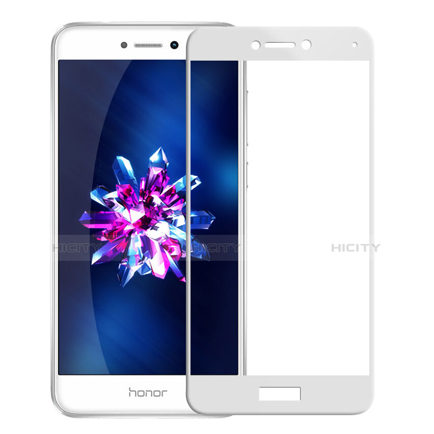 Huawei Honor 8 Lite用強化ガラス フル液晶保護フィルム F02 ファーウェイ ホワイト