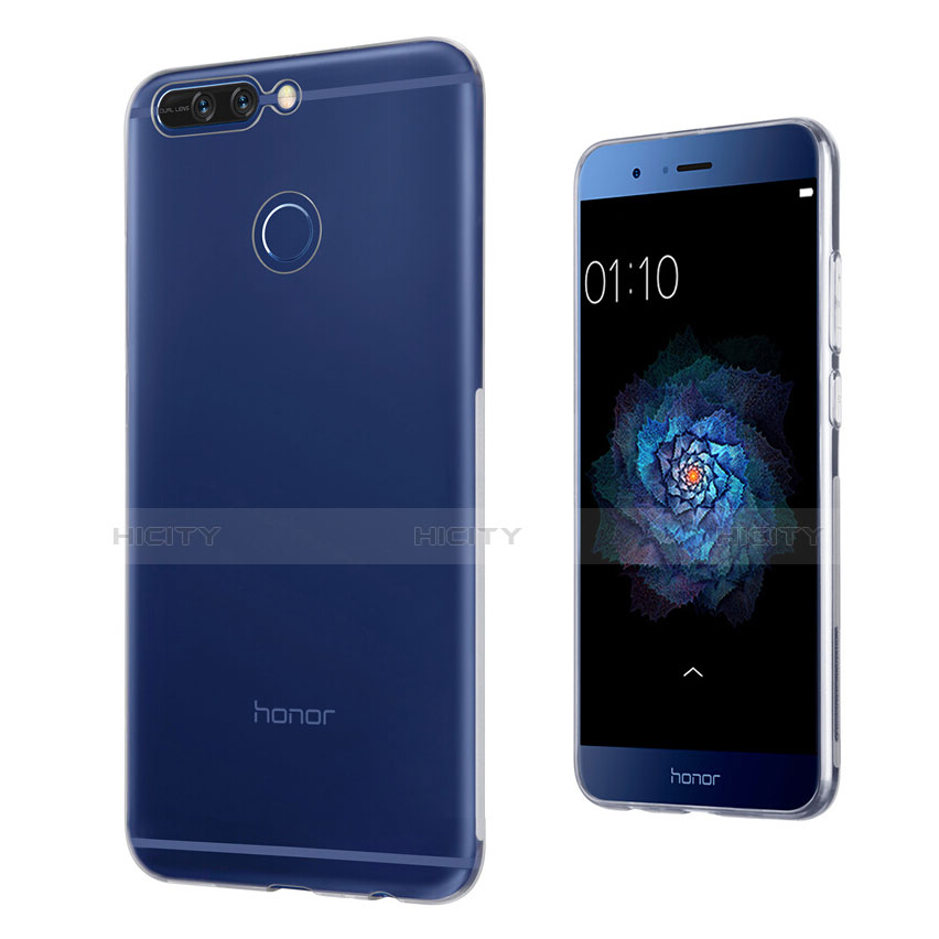 Huawei Honor 8 Pro用極薄ソフトケース シリコンケース 耐衝撃 全面保護 クリア透明 T02 ファーウェイ クリア