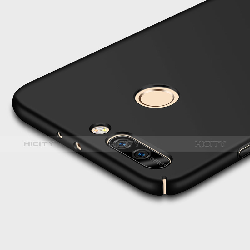 Huawei Honor 8 Pro用ハードケース プラスチック 質感もマット アンド指輪 ファーウェイ ブラック
