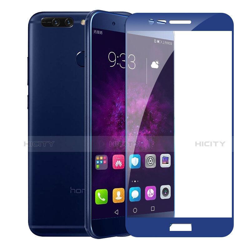 Huawei Honor 8 Pro用強化ガラス フル液晶保護フィルム F01 ファーウェイ ネイビー