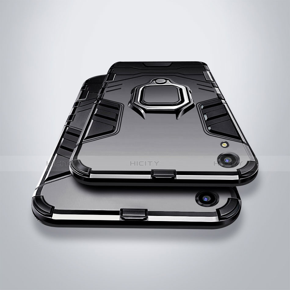 Huawei Honor 8A用ハイブリットバンパーケース スタンド プラスチック 兼シリコーン カバー ファーウェイ 