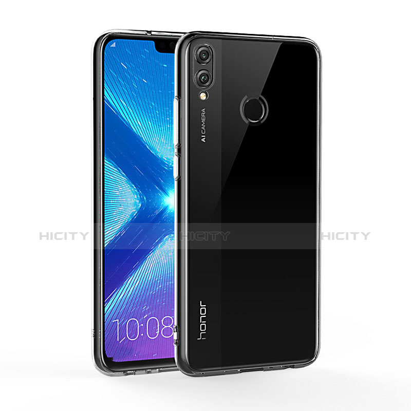 Huawei Honor 8X用極薄ソフトケース シリコンケース 耐衝撃 全面保護 クリア透明 カバー ファーウェイ クリア