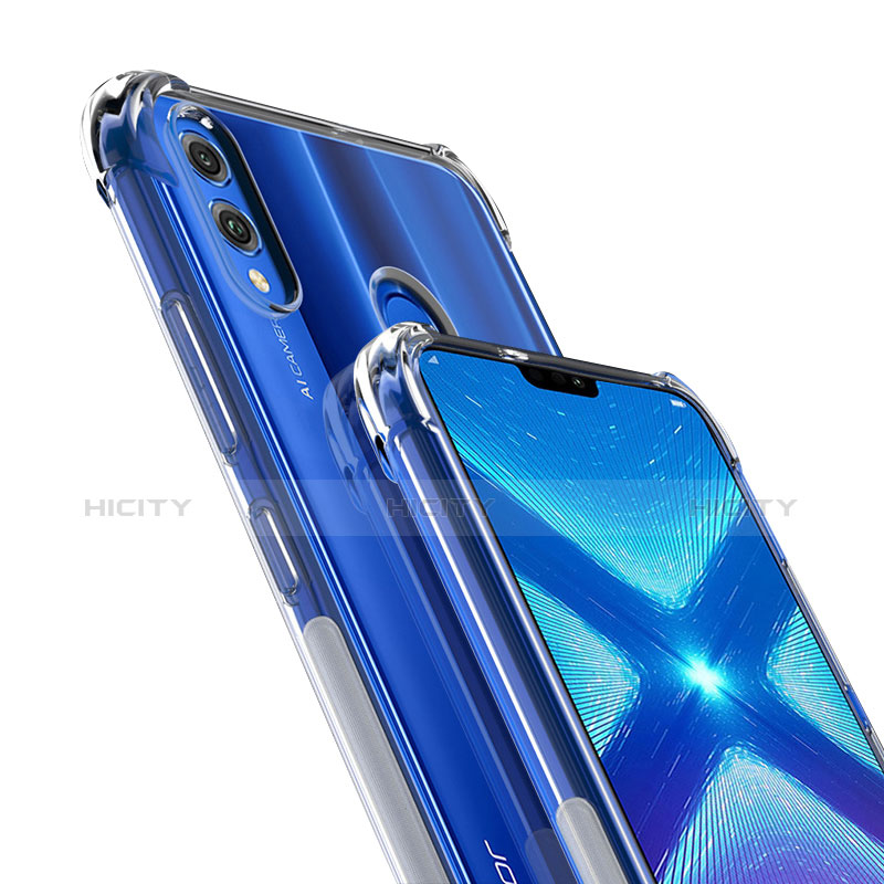 Huawei Honor 8X用極薄ソフトケース シリコンケース 耐衝撃 全面保護 クリア透明 T05 ファーウェイ クリア