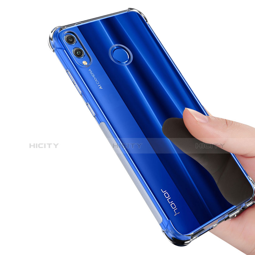 Huawei Honor 8X用極薄ソフトケース シリコンケース 耐衝撃 全面保護 クリア透明 T05 ファーウェイ クリア