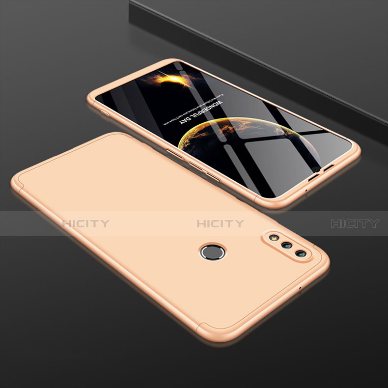 Huawei Honor 8X用ハードケース プラスチック 質感もマット 前面と背面 360度 フルカバー ファーウェイ ゴールド