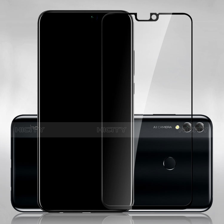 Huawei Honor 8X用強化ガラス フル液晶保護フィルム ファーウェイ ブラック