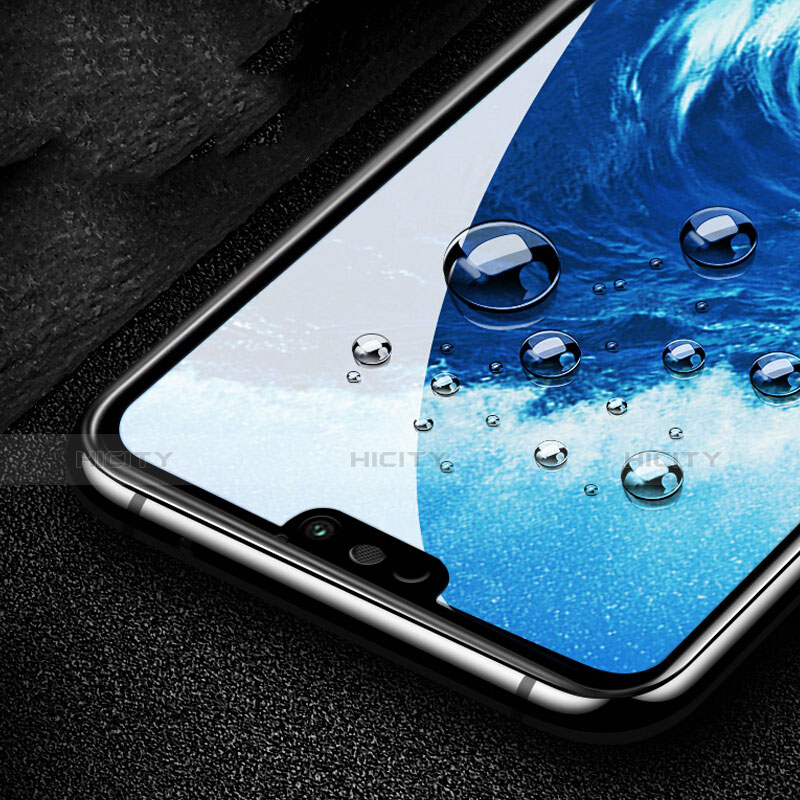 Huawei Honor 8X用強化ガラス フル液晶保護フィルム F03 ファーウェイ ブラック