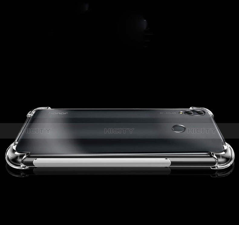 Huawei Honor 8X Max用極薄ソフトケース シリコンケース 耐衝撃 全面保護 クリア透明 T03 ファーウェイ クリア