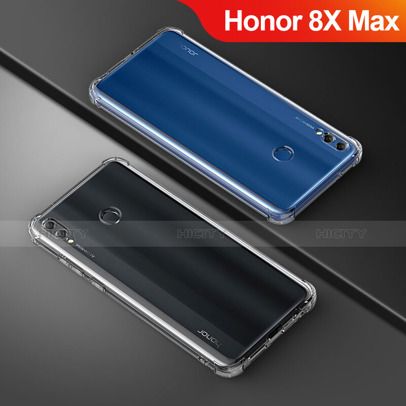 Huawei Honor 8X Max用極薄ソフトケース シリコンケース 耐衝撃 全面保護 クリア透明 T05 ファーウェイ クリア