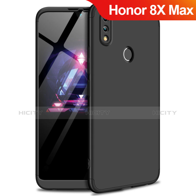 Huawei Honor 8X Max用ハードケース プラスチック 質感もマット 前面と背面 360度 フルカバー ファーウェイ ブラック