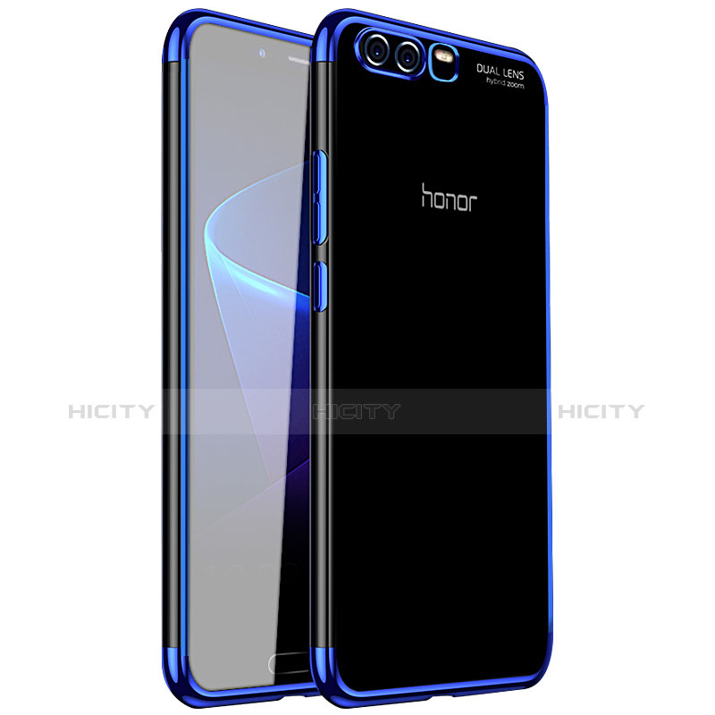Huawei Honor 9用極薄ソフトケース シリコンケース 耐衝撃 全面保護 クリア透明 H01 ファーウェイ ネイビー