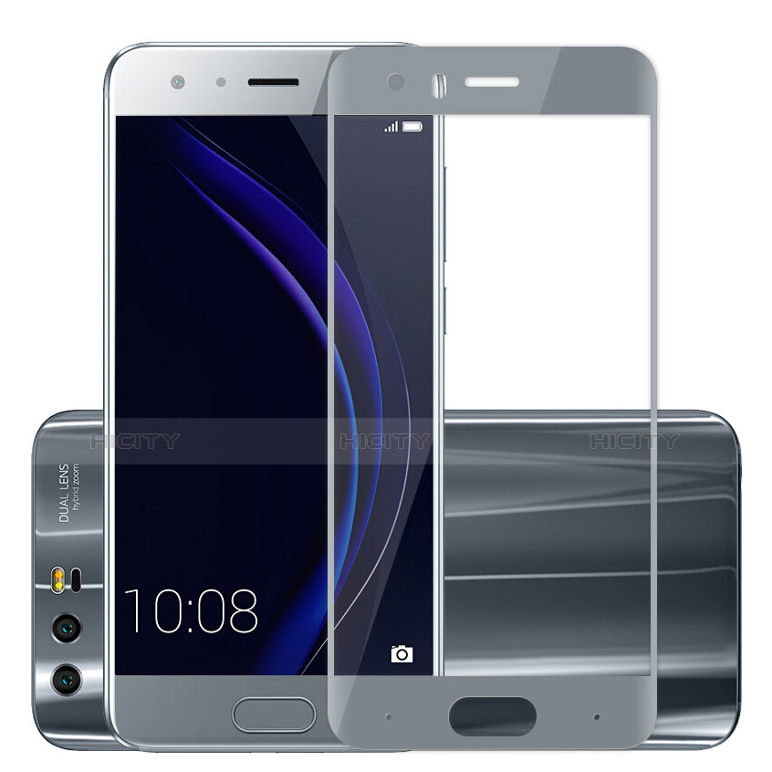 Huawei Honor 9用強化ガラス フル液晶保護フィルム ファーウェイ グレー