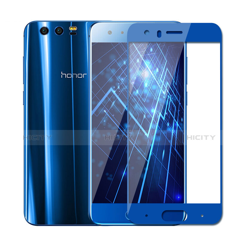 Huawei Honor 9用強化ガラス フル液晶保護フィルム F03 ファーウェイ ネイビー