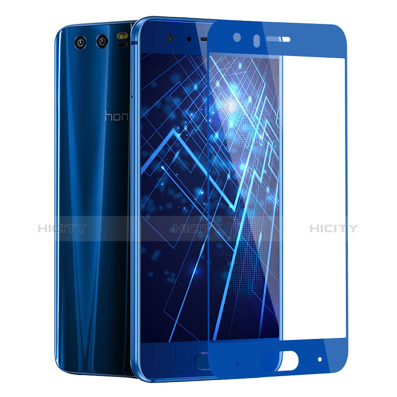 Huawei Honor 9用強化ガラス フル液晶保護フィルム F03 ファーウェイ ネイビー