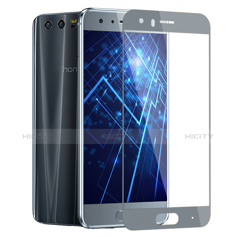 Huawei Honor 9用強化ガラス フル液晶保護フィルム F03 ファーウェイ グレー