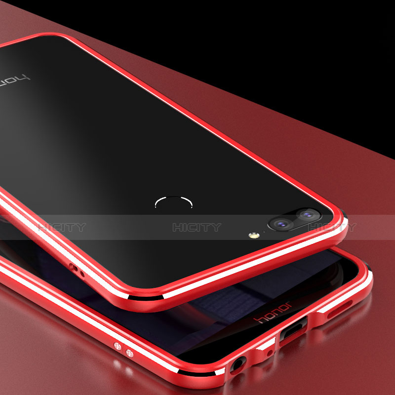 Huawei Honor 9 Lite用シリコンケース ソフトタッチラバー 鏡面 Q02 ファーウェイ レッド