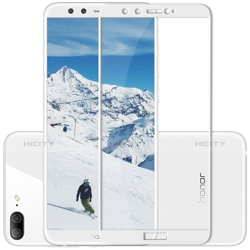 Huawei Honor 9 Lite用極薄ソフトケース シリコンケース 耐衝撃 全面保護 クリア透明 アンド液晶保護フィルム ファーウェイ ホワイト
