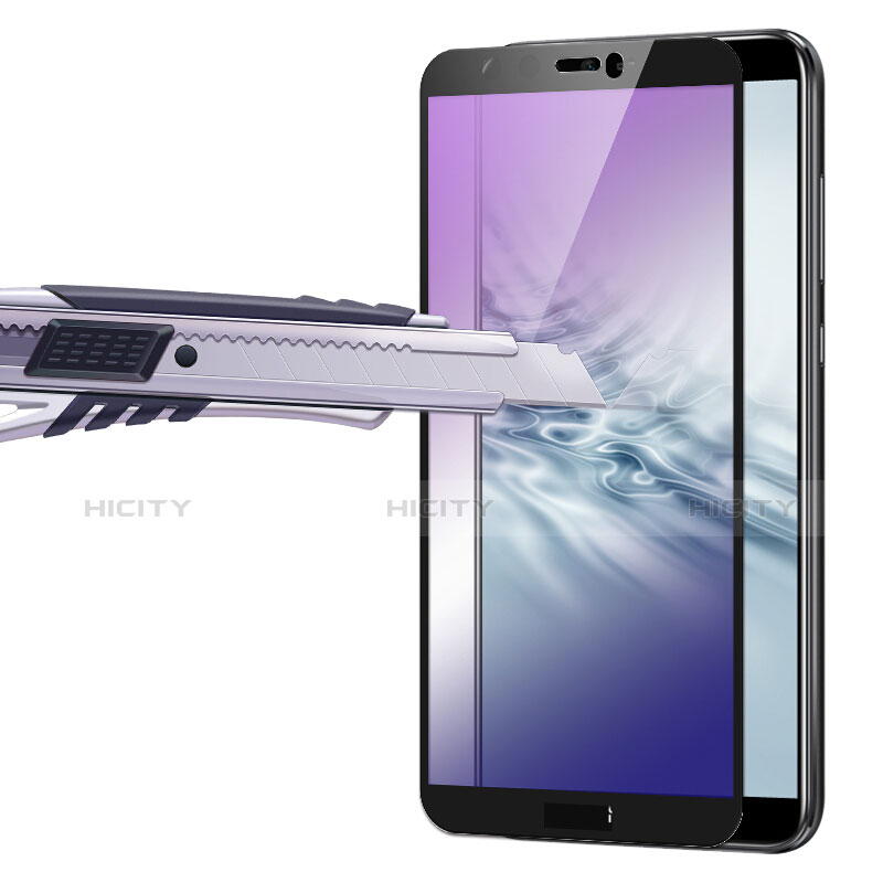 Huawei Honor 9 Lite用強化ガラス フル液晶保護フィルム F04 ファーウェイ ブラック