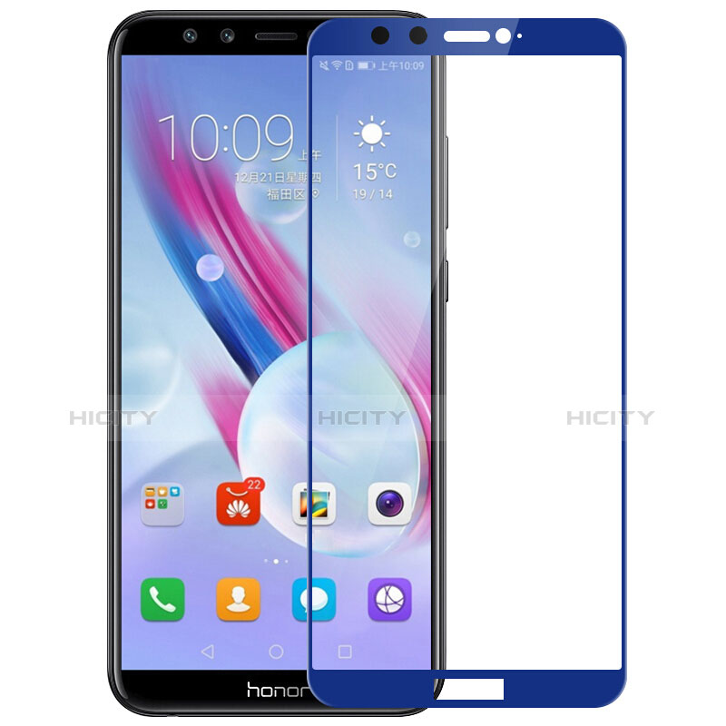 Huawei Honor 9 Lite用強化ガラス フル液晶保護フィルム ファーウェイ ネイビー