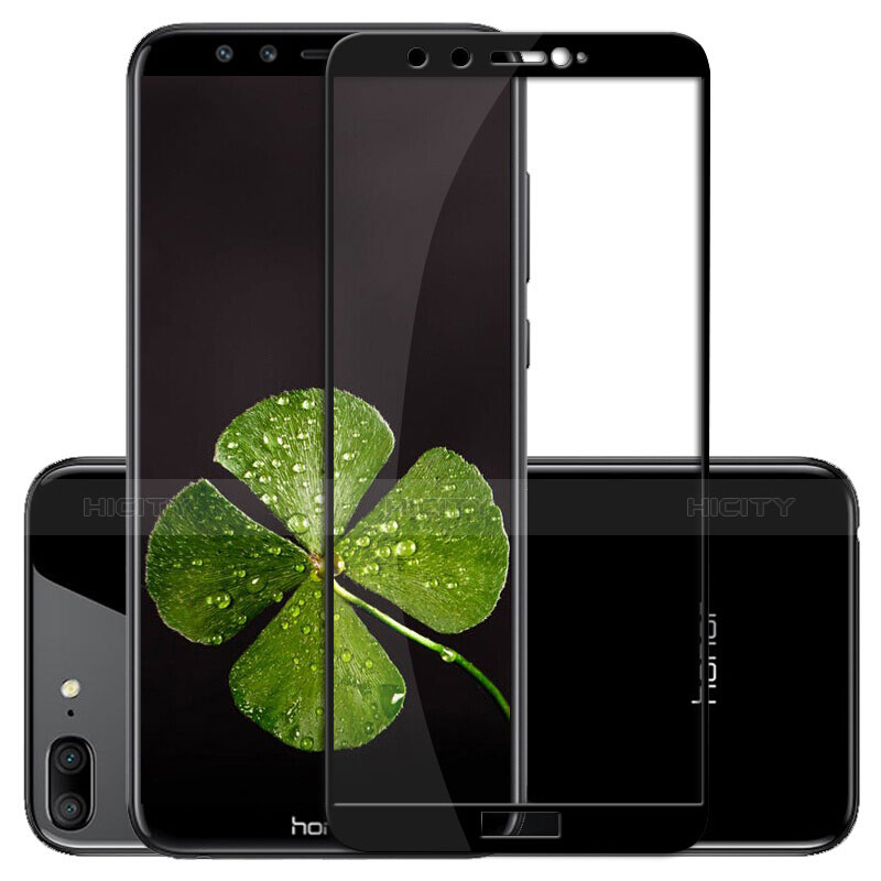 Huawei Honor 9 Lite用強化ガラス フル液晶保護フィルム F02 ファーウェイ ブラック