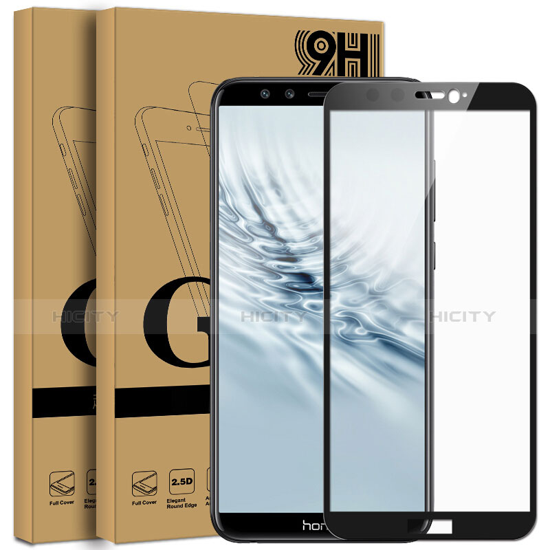 Huawei Honor 9 Lite用強化ガラス フル液晶保護フィルム F05 ファーウェイ ブラック