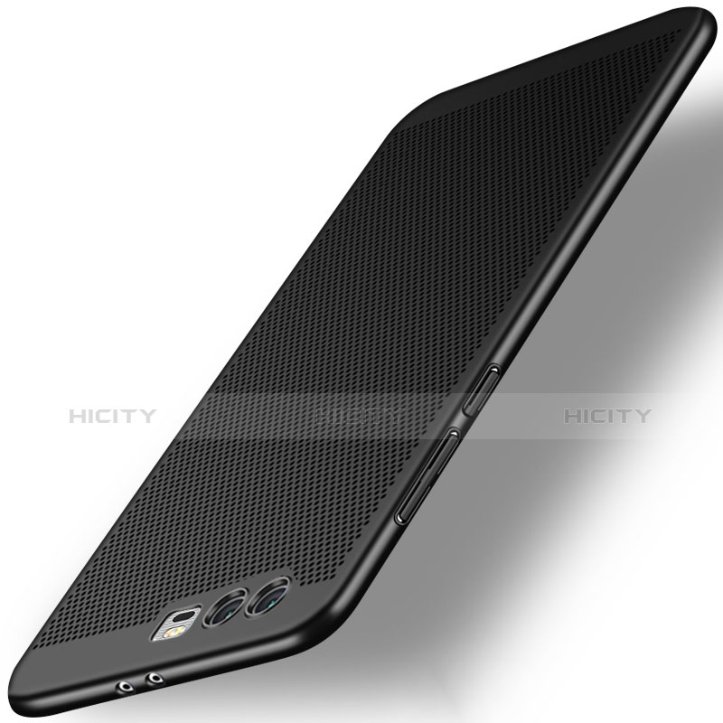 Huawei Honor 9 Premium用ハードケース プラスチック メッシュ デザイン ファーウェイ ブラック