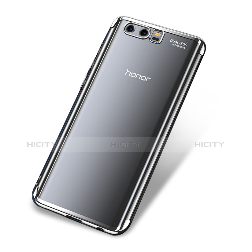 Huawei Honor 9 Premium用極薄ソフトケース シリコンケース 耐衝撃 全面保護 クリア透明 T09 ファーウェイ シルバー