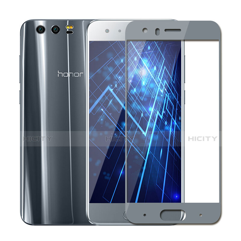 Huawei Honor 9 Premium用強化ガラス フル液晶保護フィルム F03 ファーウェイ グレー