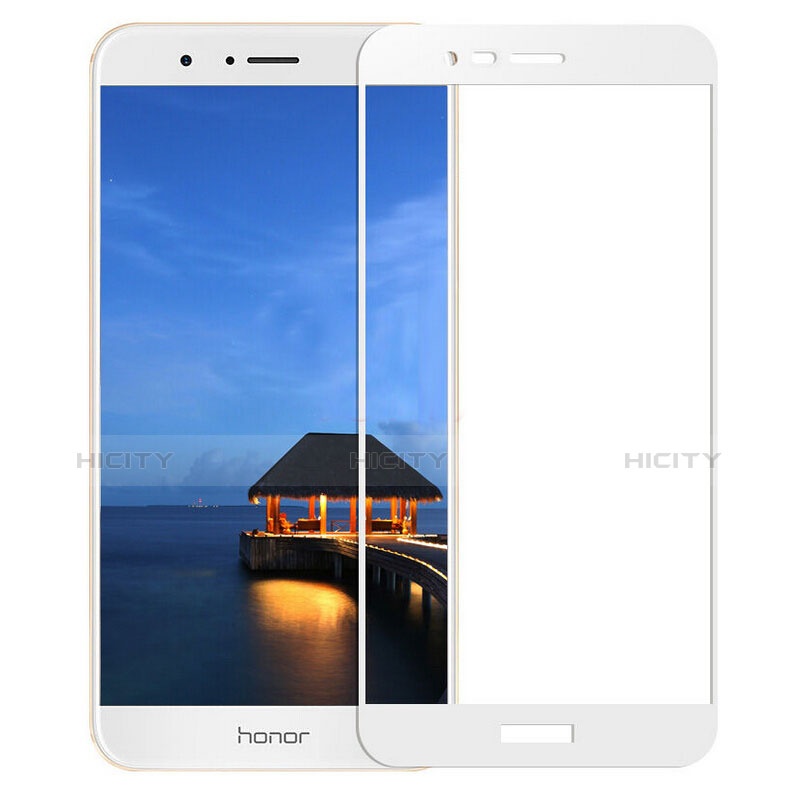 Huawei Honor 9 Premium用強化ガラス フル液晶保護フィルム F03 ファーウェイ ホワイト