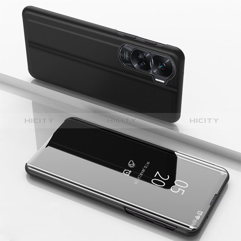 Huawei Honor 90 Lite 5G用手帳型 レザーケース スタンド 鏡面 カバー ファーウェイ 