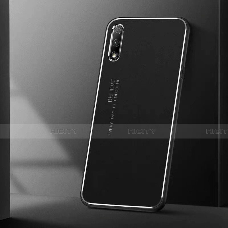 Huawei Honor 9X用ケース 高級感 手触り良い アルミメタル 製の金属製 カバー ファーウェイ ブラック