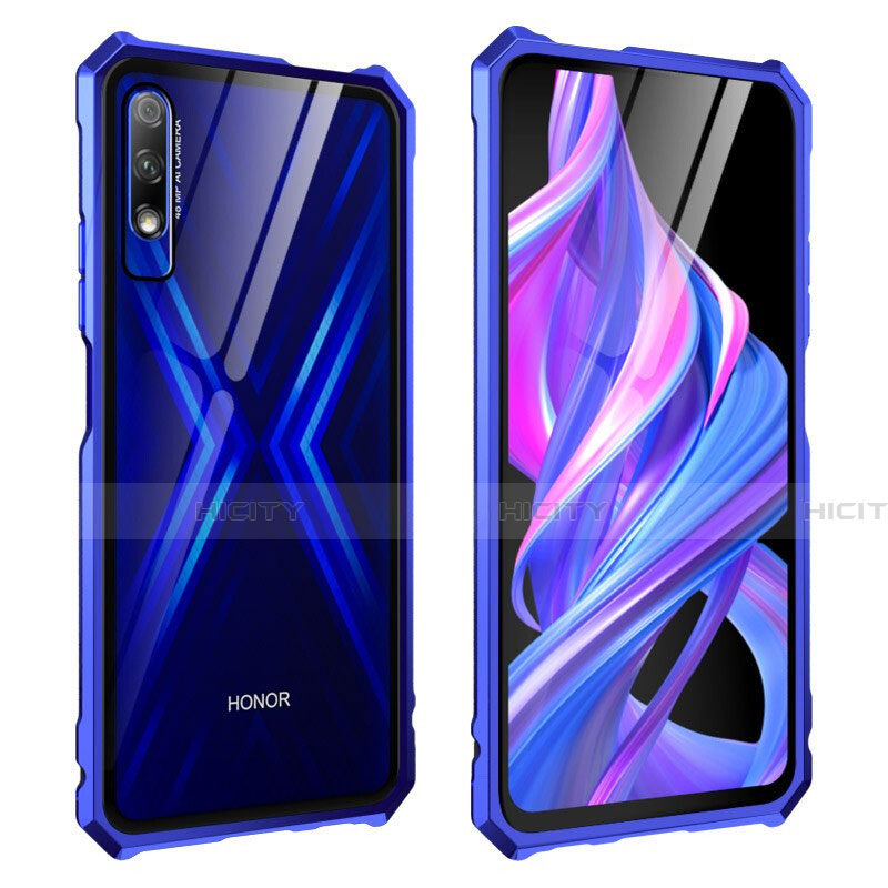 Huawei Honor 9X用ケース 高級感 手触り良い アルミメタル 製の金属製 360度 フルカバーバンパー 鏡面 カバー M01 ファーウェイ 