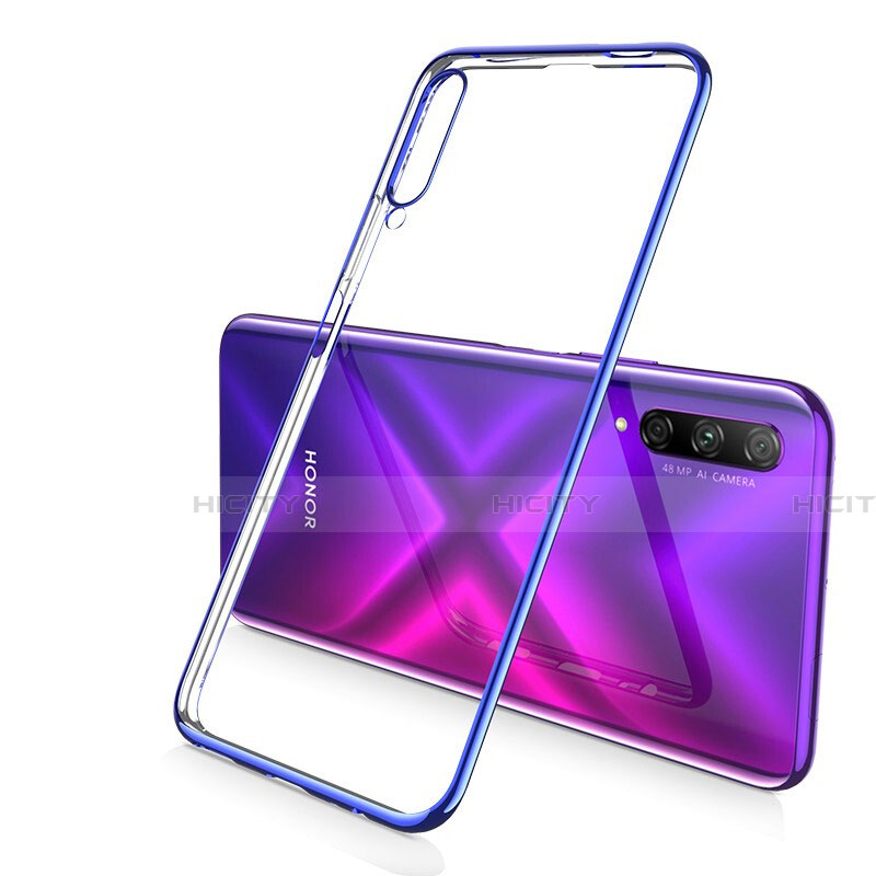 Huawei Honor 9X Pro用極薄ソフトケース シリコンケース 耐衝撃 全面保護 クリア透明 H02 ファーウェイ ネイビー